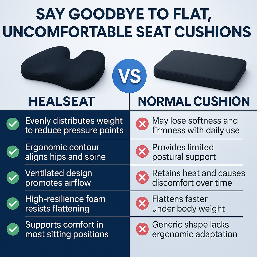 HealSeat™ Ergonomic Seat Cushion