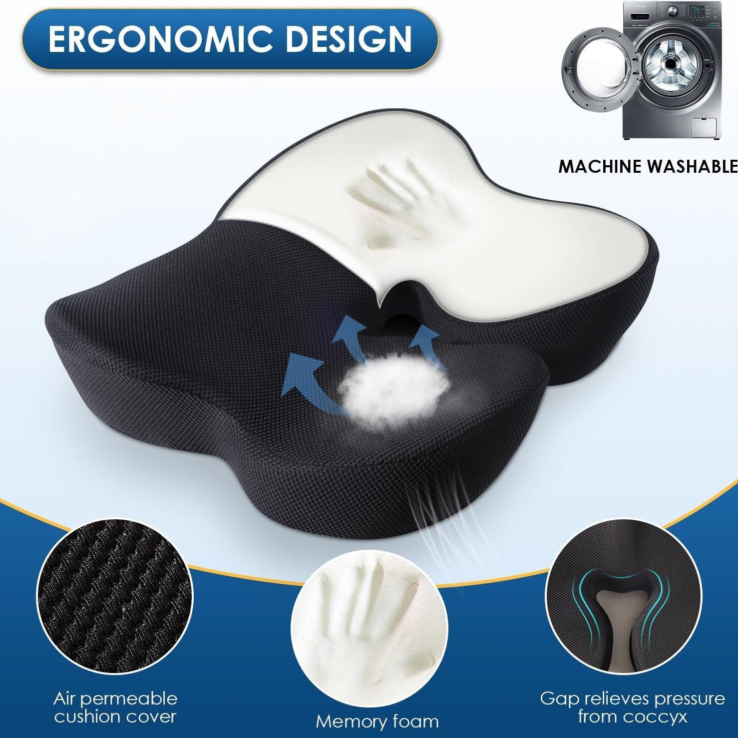 HealSeat™ Ergonomic Seat Cushion