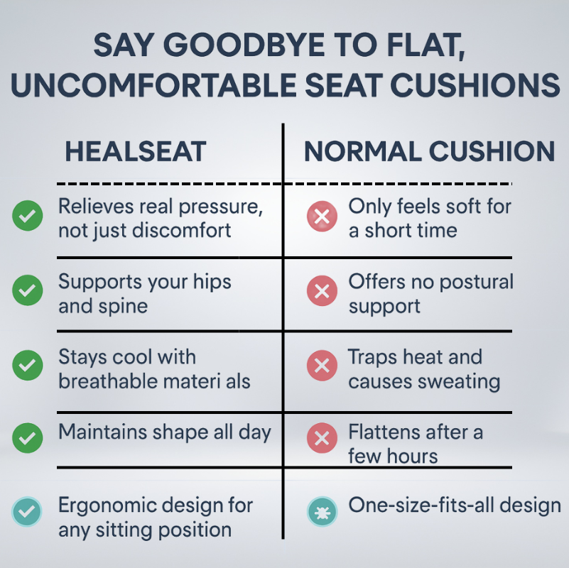 HealSeat™ Ergonomic Seat Cushion