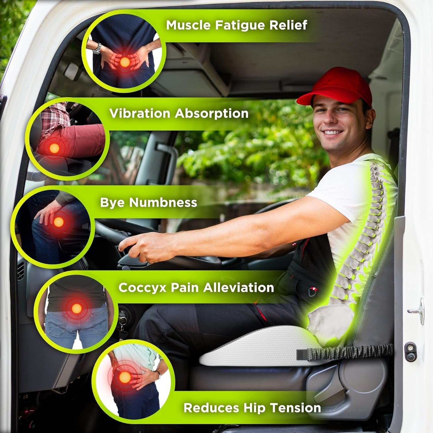 HealSeat™ Ergonomic Seat Cushion